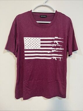 Women’s Short-Sleeve Americ Graphic Tee size XL color mauve